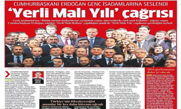 YERLİ MALI İÇİN ÇAĞRI YAPTILAR