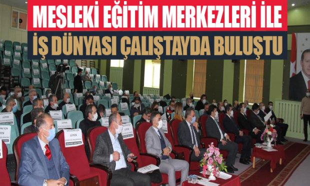 BAŞKAN ALİM, MESLEK EĞİTİM ÇALIŞTAYINDA